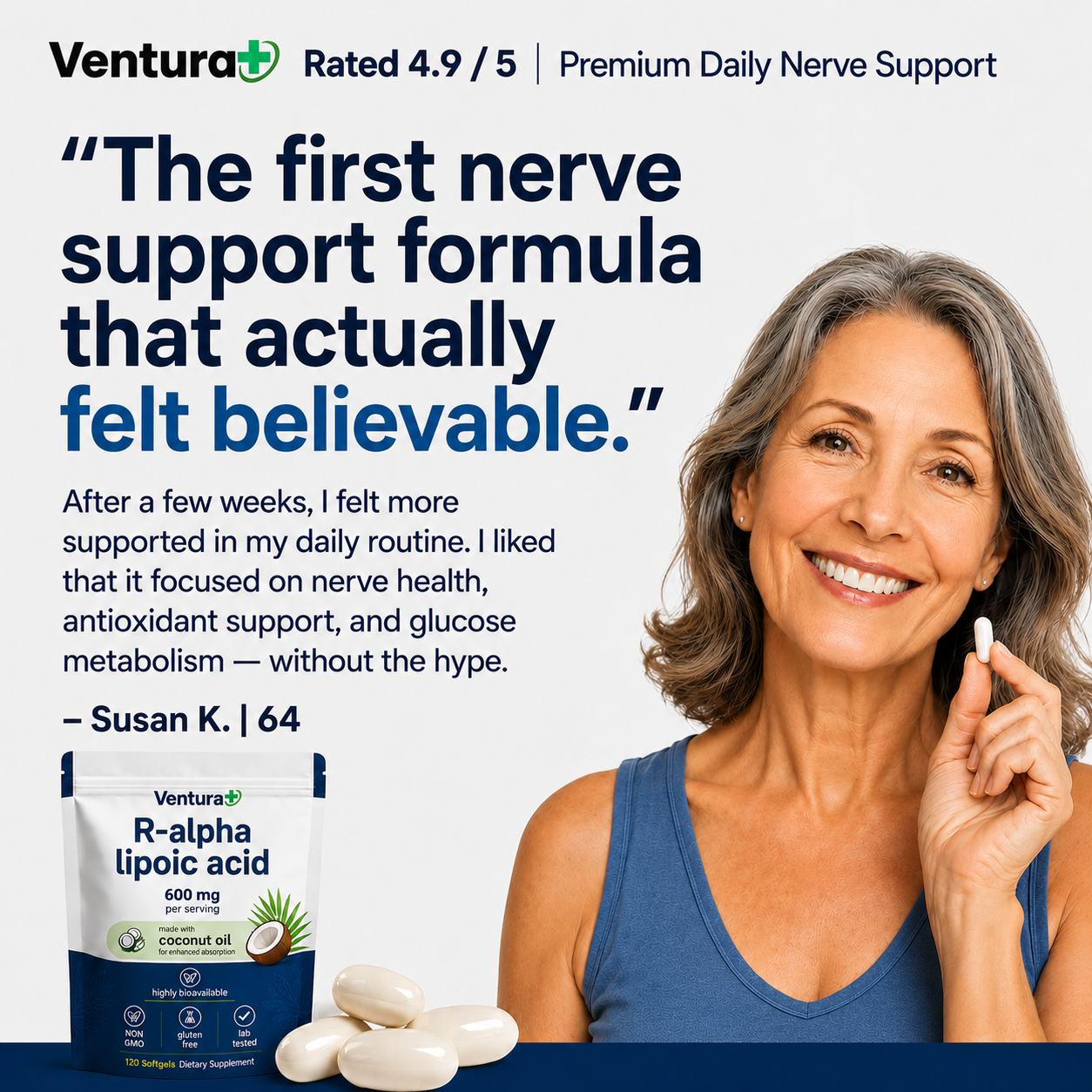 R-alpha Lipoic Acid- 600mg Softgels